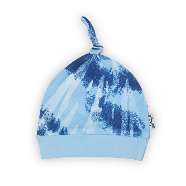 Baby cotton cap Nicol Tomi blue, size 62 (3-6m)