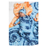 Baby cotton cap Nicol Tomi blue, size 62 (3-6m)