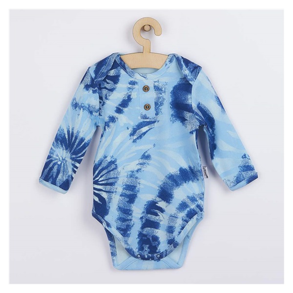 Baby body with long sleeves Nicol Tomi blue, size 56 (0-3m)