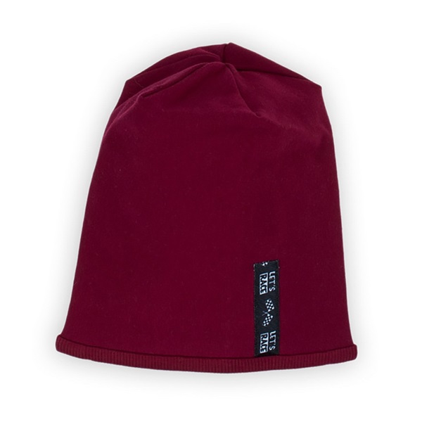 Baby cap Nicol Races burgundy, size 56/62