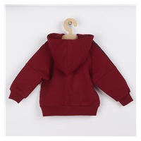 Baby sweatshirt Nicol Races burgundy, size 56 (0-3m)