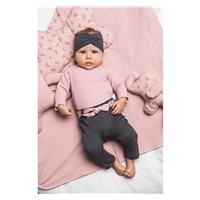 Baby cotton headband Nicol Nela grey, size 92/98