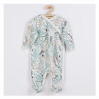 New Baby Lovely Green Cotton Infant Jumpsuit with Side Closure, size 68 (4-6m)