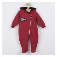 Infant jumpsuit Koala Pow burgundy, size 68 (4-6m)