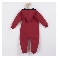 Infant jumpsuit Koala Pow burgundy, size 68 (4-6m)