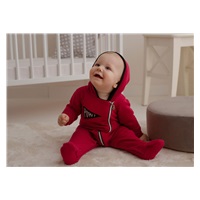 Infant jumpsuit Koala Pow burgundy, size 68 (4-6m)