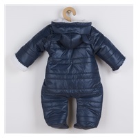 New Baby Pumi blue Winter Infant Jumpsuit with Hood and Ears, size 62 (3-6m)