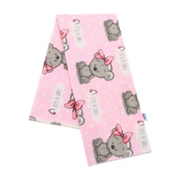 Flannel nappy with print New Baby pink It's a GIRL