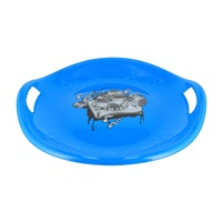 Sledding plate Baby Mix 60 cm Snowflake MUSIC blue