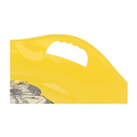 Sledding plate Baby Mix 60 cm Snowflake MUSIC yellow