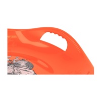 Sledding plate Baby Mix 60 cm Snowflake MUSIC orange