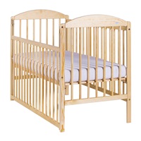 Drewex LULAYA cot with pull-down sidewall natural