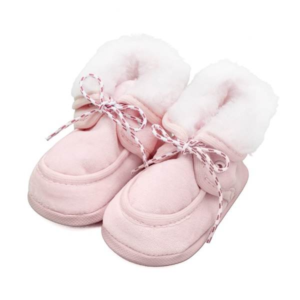 Baby winter booties New Baby pink 0-3 m, size 0-3 m