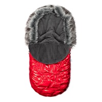 New Baby Luxury Fuzzy with fur coat red