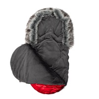 New Baby Luxury Fuzzy with fur coat red