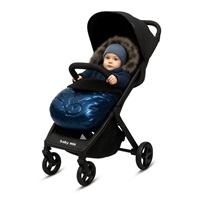 New Baby luxury fur coat with fur blue