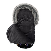 Luxury New Baby Climber Fuzzy with fur coat black