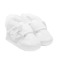 Baby winter booties for christening New Baby 0-3 m girl, size 0-3 m