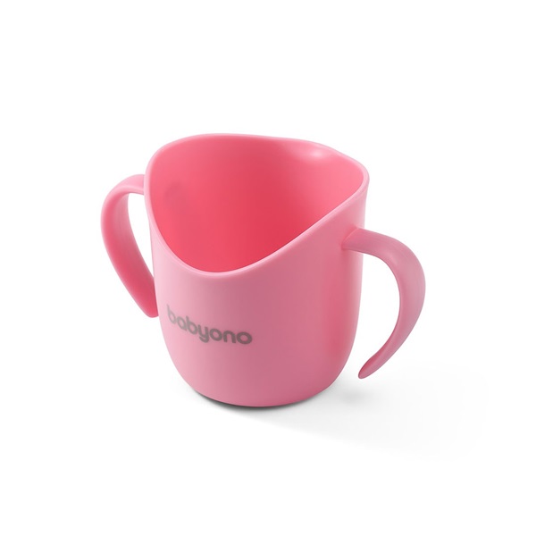 Ergonomic cup Baby Ono FLOW pink