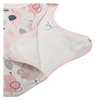 New Baby Happy Elephants Pink Cotton Baby Rompers, size 56 (0-3m)