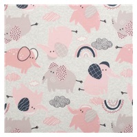 New Baby Happy Elephants Pink Cotton Baby Rompers, size 56 (0-3m)