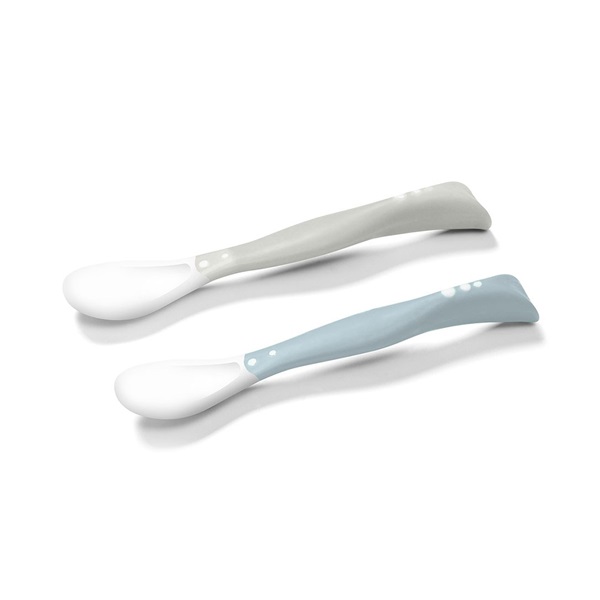 Baby Ono flexible spoon 2pcs grey, blue