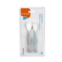 Baby Ono flexible spoon 2pcs grey, blue