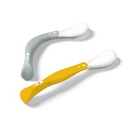 Baby Ono flexible spoon 2pcs grey, yellow