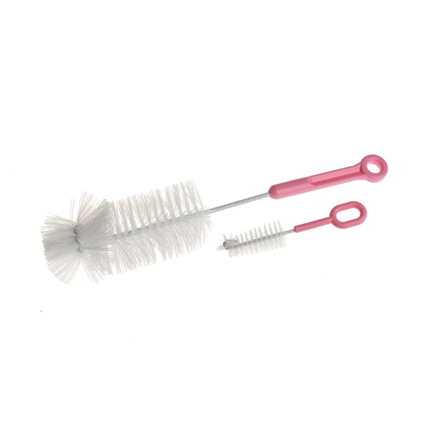 Akuku bottle and pacifier brush pink