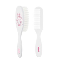 Brush and comb Akuku Lama white