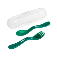 Spoon and fork in Akuku green case