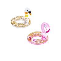 Inflatable children‘s glitter ring Bestway 61x56cm Swan