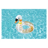 Inflatable children‘s glitter ring Bestway 61x56cm Swan