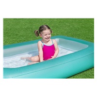 Bestway inflatable pool for kids 165x104x25 cm cyan