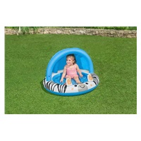 Inflatable children‘s pool with canopy and inflatable bottom Bestway Zebra