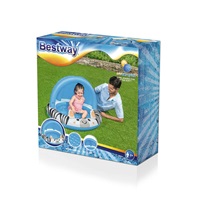 Inflatable children‘s pool with canopy and inflatable bottom Bestway Zebra