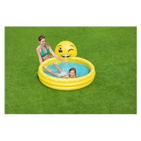 Inflatable children‘s pool with water fountain Bestway Smiley