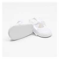 Baby lace booties New Baby white 0-3 m, size 0-3 m