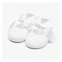 Baby lace booties New Baby white 12-18 m, size 12-18 m