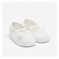 Baby lace ballet flats New Baby beige 0-3 m, size 0-3 m