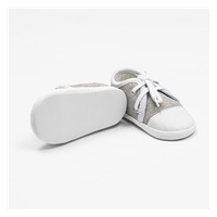 Baby sneakers New Baby jeans grey 6-12 m, size 6-12 m