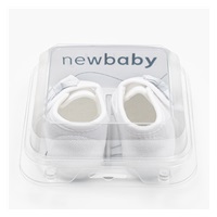 Baby booties with bow New Baby white 0-3 m, size 0-3 m