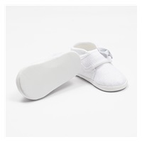 Baby booties with bow New Baby white 3-6 m, size 3-6 m