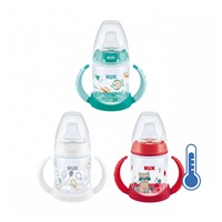 NUK baby learning bottle with temperature control 150 ml white