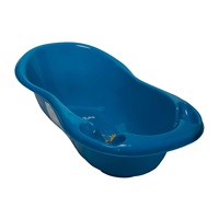 Anatomical bathtub with drain 102 cm LUX MONSTERS blue