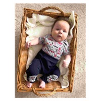 Baby sweatpants New Baby Go!go!go!, size 68 (4-6m)