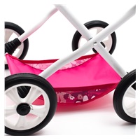 Baby stroller for dolls New Baby COMFORT pink flowers