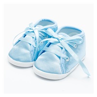 Baby satin booties New Baby blue 3-6 m, size 3-6 m