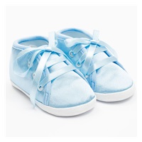 Baby satin booties New Baby blue 3-6 m, size 3-6 m