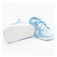 Baby satin booties New Baby blue 3-6 m, size 3-6 m